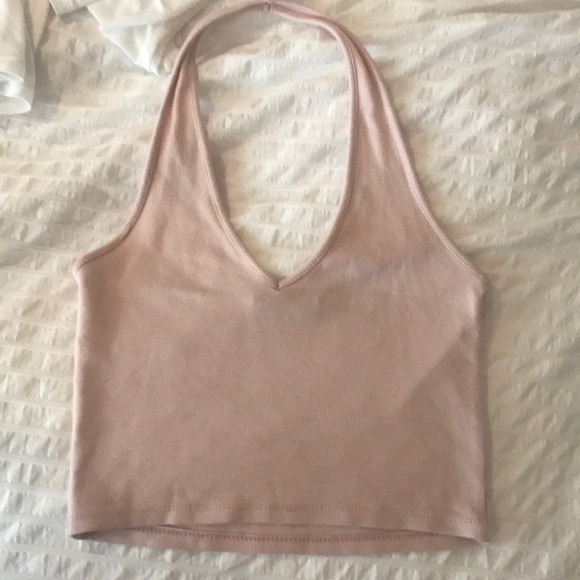 Brandy Melville Tops - halter pink top